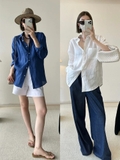 Sơ mi MASSIMO DUTTI linen 2 màu