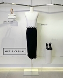 Chân váy SANDRO đính hoa