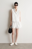 Quần short COS trắng kẻ ( có set )
