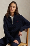 Áo len RALPH LAUREN khoá zip vặn thừng