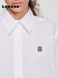Sơ mi Sandro cổ đức logo ngực