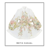 Váy ZIMMERMAN trắng hoa thân