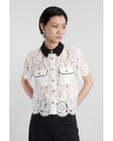 Áo SELF PORTRAIT ren cổ đen