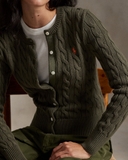 Cardigan RALPH LAUREN vặn thừng
