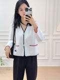 Cardigan THOM BROWNE viền áo
