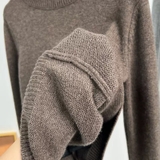 Áo len MANGO râu rêu cổ tròn