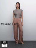 Quần lụa MASSIMO DUTTI nâu loang