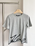 Tshirt KARL LARGERFELD trơn thêu nổi chân