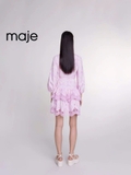 Váy MAJE hồng ren dập