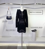 Váy SELF PORTRAIT cổ tròn khuy trước