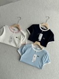 Áo LACOSTE cộc viền cổ 5 màu