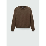 Áo len MANGO râu rêu cổ tròn