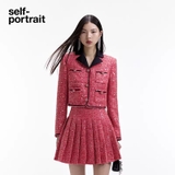 Chân váy midi SELF PORTRAIT đỏ