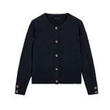 Cardigan MASSIMO DUTTI navy khuy đồng