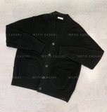 Cardigan SANDRO đen túi 2 bên