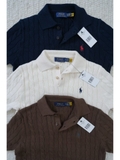Áo len polo RL cộc tay 3 màu