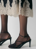 Chân váy ARITZIA lụa cải ren 2 màu