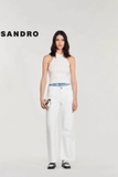 Áo SANDRO cổ yếm đính cườm