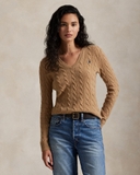 Áo len RL cổ tim cashmere 3 màu