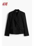 Blazer HM đen 6 khuy