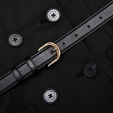 Áo khoác SELF PORTRAIT đen kèm belt 8 khuy