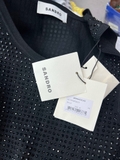 Váy SANDRO đen 3 lỗ