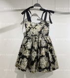 Váy Alice+ Olivia 2 dây họa tiết hoa bling