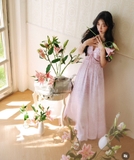 Váy lụa MAJE cut out