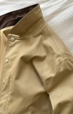 Coat THE ROW nâu cổ nhung