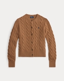Cardigan RALPH LAUREN vặn thừng khuy sừng 2026