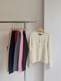 Cardigan RALPH LAUREN vặn thừng khuy sừng 2026