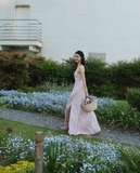 Váy lụa MAJE cut out