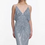 Váy SELF PORTRAIT 3 dây đá xanh