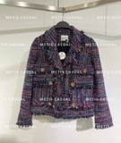 Áo khoác EDWARD ACHOUR PARIS Tweed cổ bẻ