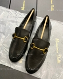 Loafer đen Massimo Dutti móc vàng
