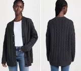 Cardigan THEORY dáng dài 2 màu