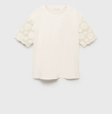 Tshirt MANGO tay ren 2 màu