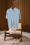 Polo BRUNELLO xanh khuy cổ