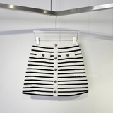 Chân váy MAJE kẻ ngang ( có set )