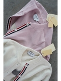 Cardigan THOM BROWNE logo lưng 2 màu