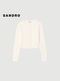 Cardigan SANDRO kem dáng ngắn