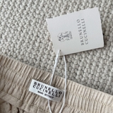 Quần BRUNELLO CUCINELLI linen cạp chun