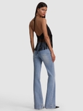 Áo yếm lụa ALICE OLIVIA tua rua