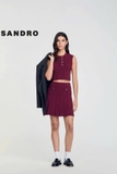 Áo sát nách SANDRO khuy cổ