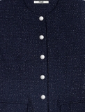 Váy MAJE sát nách navy bling
