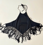 Áo yếm lụa ALICE OLIVIA tua rua