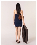Váy MAJE 2 dây navy cải trắng
