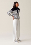 Áo CLAUDIE kẻ khuy bấm cổ