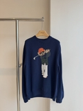 Áo len RALPH LAUREN gấu navy mũ cam