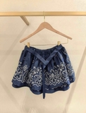 Chân váy MAJE tafta navy thêu (có set)